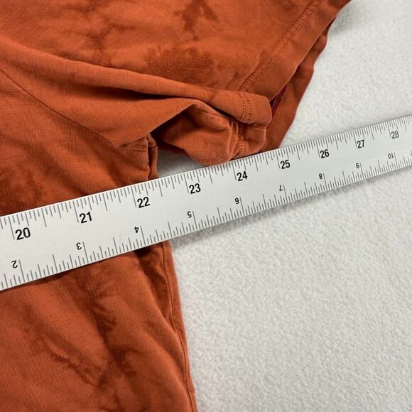 Lululemon Shirt men's XL Orange The Fundamental Tie Dye Workout Training Gym - Picture 5 of 8